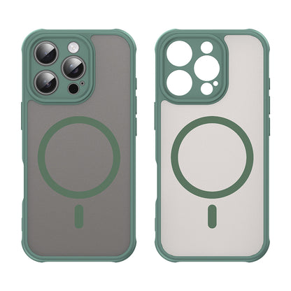 Custodia MagSafe per Apple iPhone 16 Pro, Techsuit, HaloFrost II, Verde