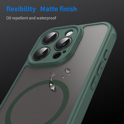 Custodia MagSafe per Apple iPhone 16 Pro, Techsuit, HaloFrost II, Verde