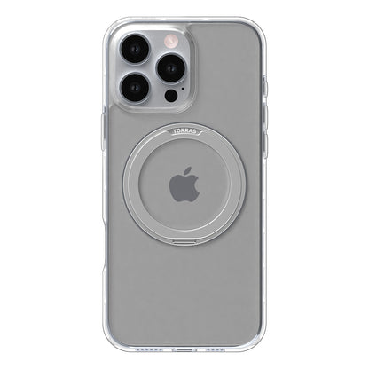 Custodia MagSafe per Apple iPhone 16 Pro, Torras, Ostand Pro, Trasparente