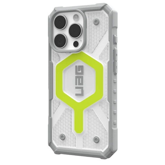 Custodia MagSafe per Apple iPhone 16 Pro, Urban Armor Gear, Pathfinder Clear, Verde