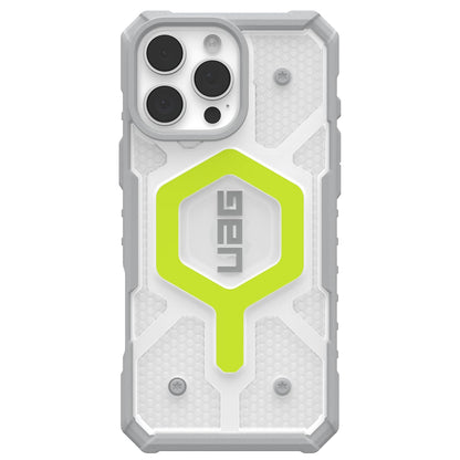 MagSafe Case for Apple iPhone 16 Pro, Urban Armor Gear, Pathfinder Clear with Lanyard, Green