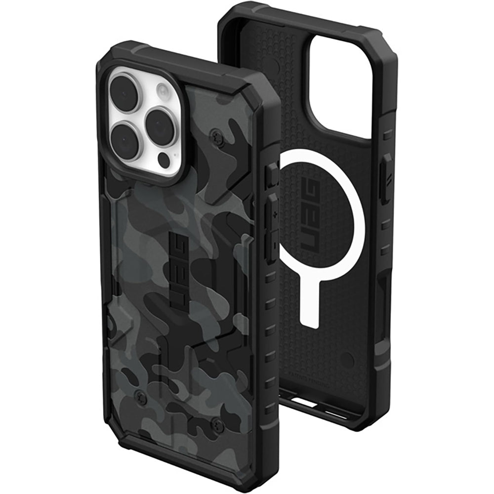 Custodia MagSafe per Apple iPhone 16 Pro, Urban Armor Gear, Pathfinder SE Midnight Camo, Camouflage