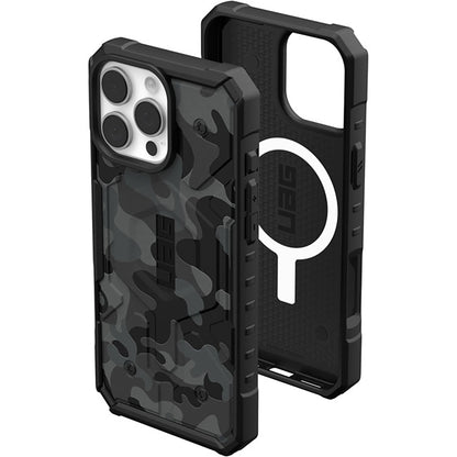 Custodia MagSafe per Apple iPhone 16 Pro, Urban Armor Gear, Pathfinder SE Midnight Camo, Camouflage