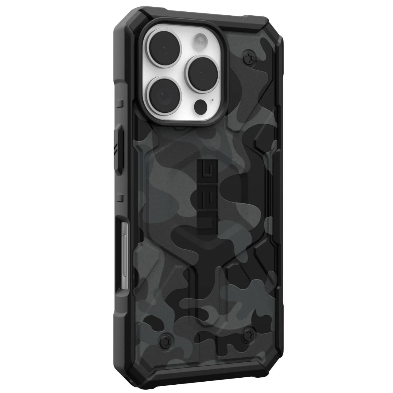 Custodia MagSafe per Apple iPhone 16 Pro, Urban Armor Gear, Pathfinder SE Midnight Camo, Camouflage
