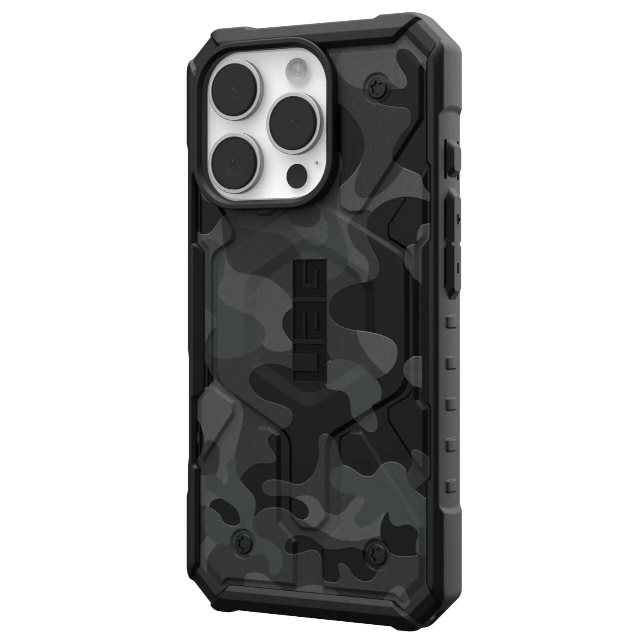 Custodia MagSafe per Apple iPhone 16 Pro, Urban Armor Gear, Pathfinder SE Midnight Camo, Camouflage