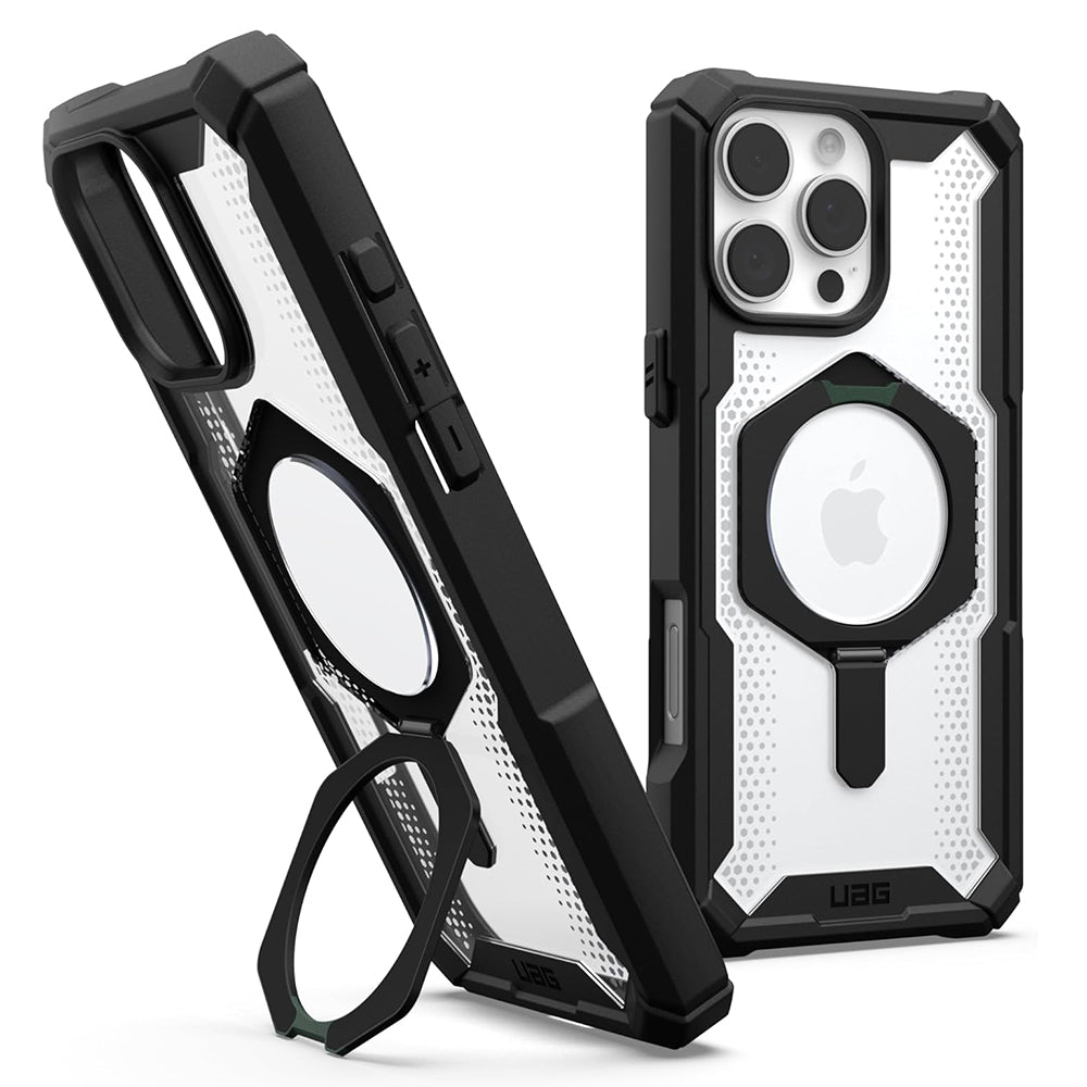 Custodia MagSafe per Apple iPhone 16 Pro, Urban Armor Gear, Plasma XTE, Nera Trasparente