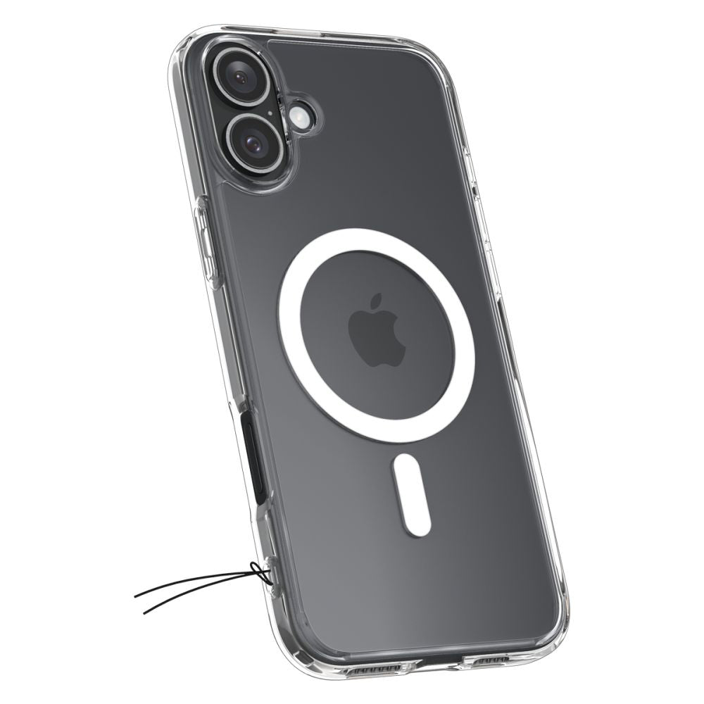 Custodia MagSafe per Apple iPhone 16, Spigen, Ultra Hybrid, Bianca ACS08205