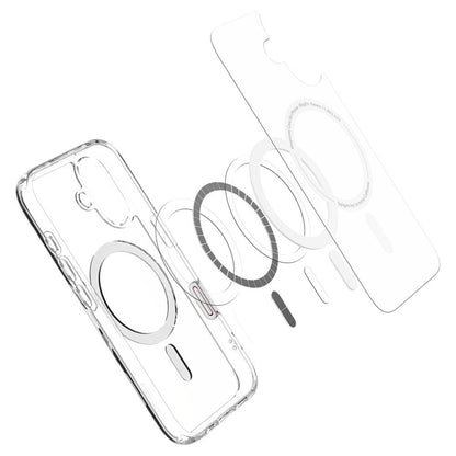 Custodia MagSafe per Apple iPhone 16, Spigen, Ultra Hybrid T, Bianca ACS09073