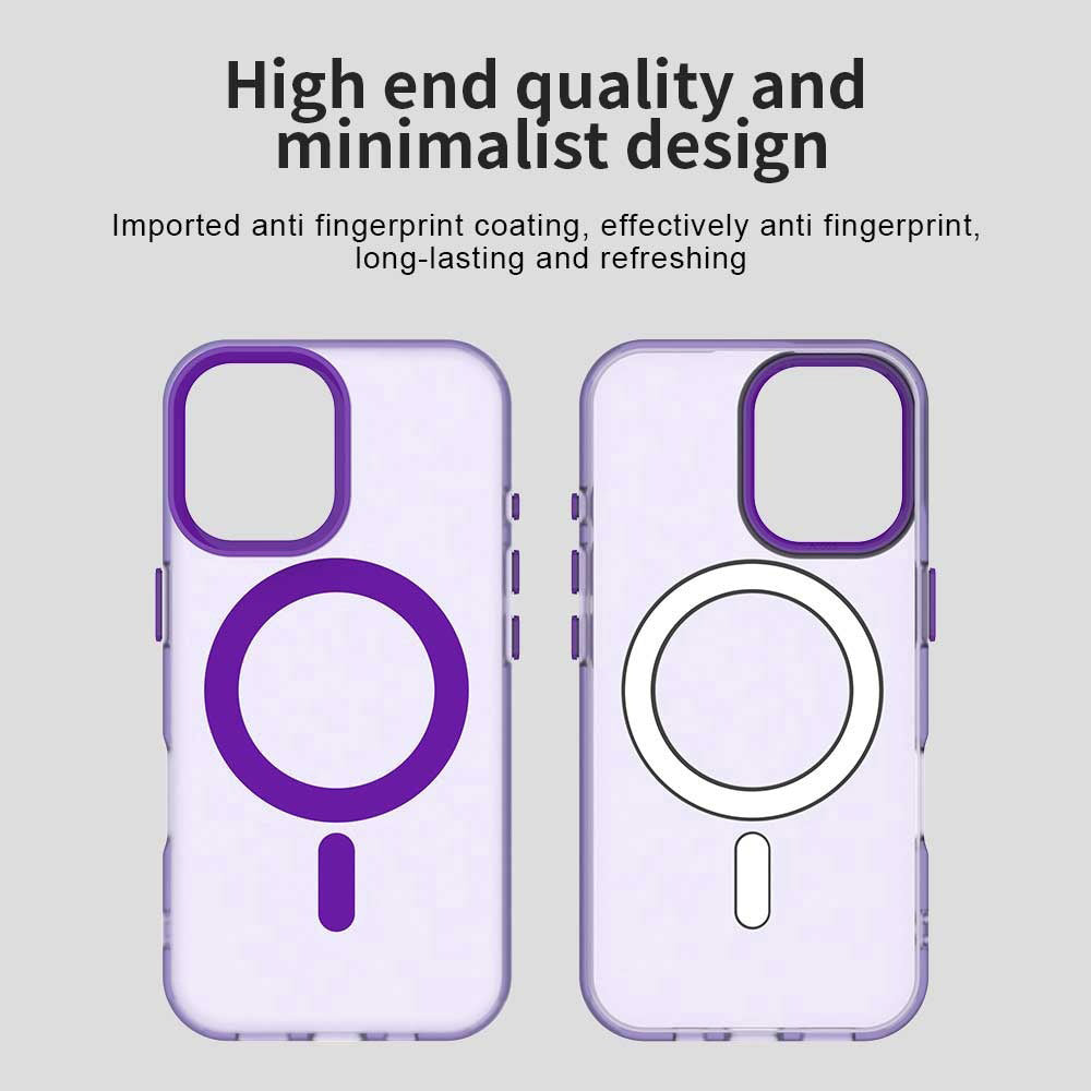 Custodia MagSafe per Apple iPhone 16, Techsuit, CandyCase, Viola