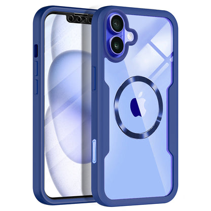 Custodia MagSafe per Apple iPhone 16, Techsuit, ColorVerse 360, Blu