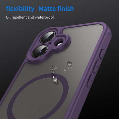 Custodia MagSafe per Apple iPhone 16, Techsuit, HaloFrost II, Viola