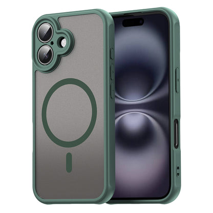 Custodia MagSafe per Apple iPhone 16, Techsuit, HaloFrost II, Verde