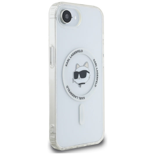 MagSafe Case for Apple iPhone 16e, Karl Lagerfeld, IML Choupette's Head, White