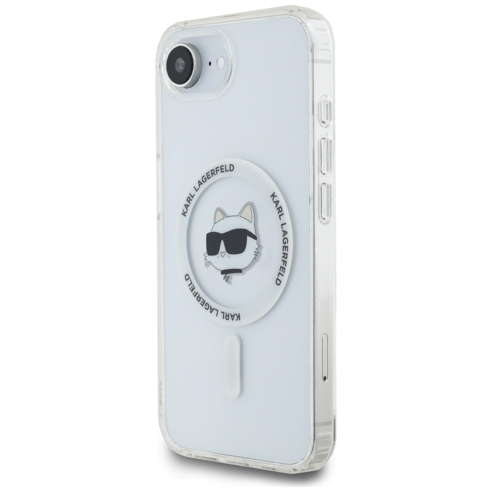 Custodia MagSafe per Apple iPhone 16e, Karl Lagerfeld, IML Choupette's Head, Bianca