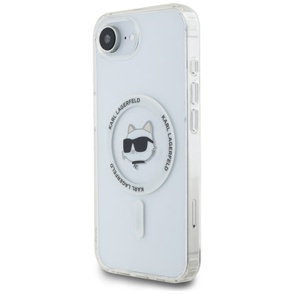 Custodia MagSafe per Apple iPhone 16e, Karl Lagerfeld, IML Choupette's Head, Bianca