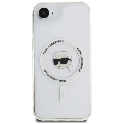 Custodia MagSafe per Apple iPhone 16e, Karl Lagerfeld, IML Karl's Head, Bianca