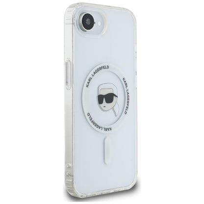 Custodia MagSafe per Apple iPhone 16e, Karl Lagerfeld, IML Karl's Head, Bianca