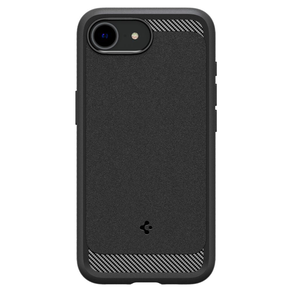 Custodia MagSafe per Apple iPhone 17e / 16e, Spigen, Rugged Armor, Nera Opaca