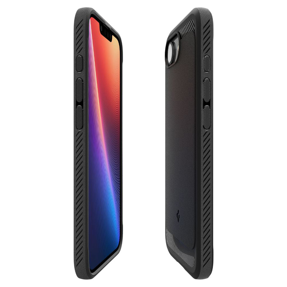 Custodia MagSafe per Apple iPhone 17e / 16e, Spigen, Rugged Armor, Nera Opaca