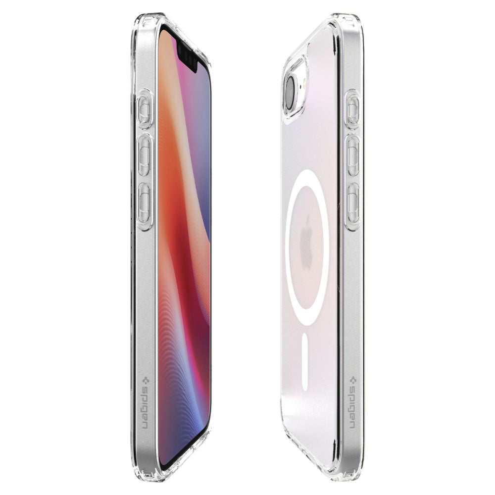 Custodia MagSafe per Apple iPhone 17e / 16e, Spigen, Ultra Hybrid, Bianco Satinato