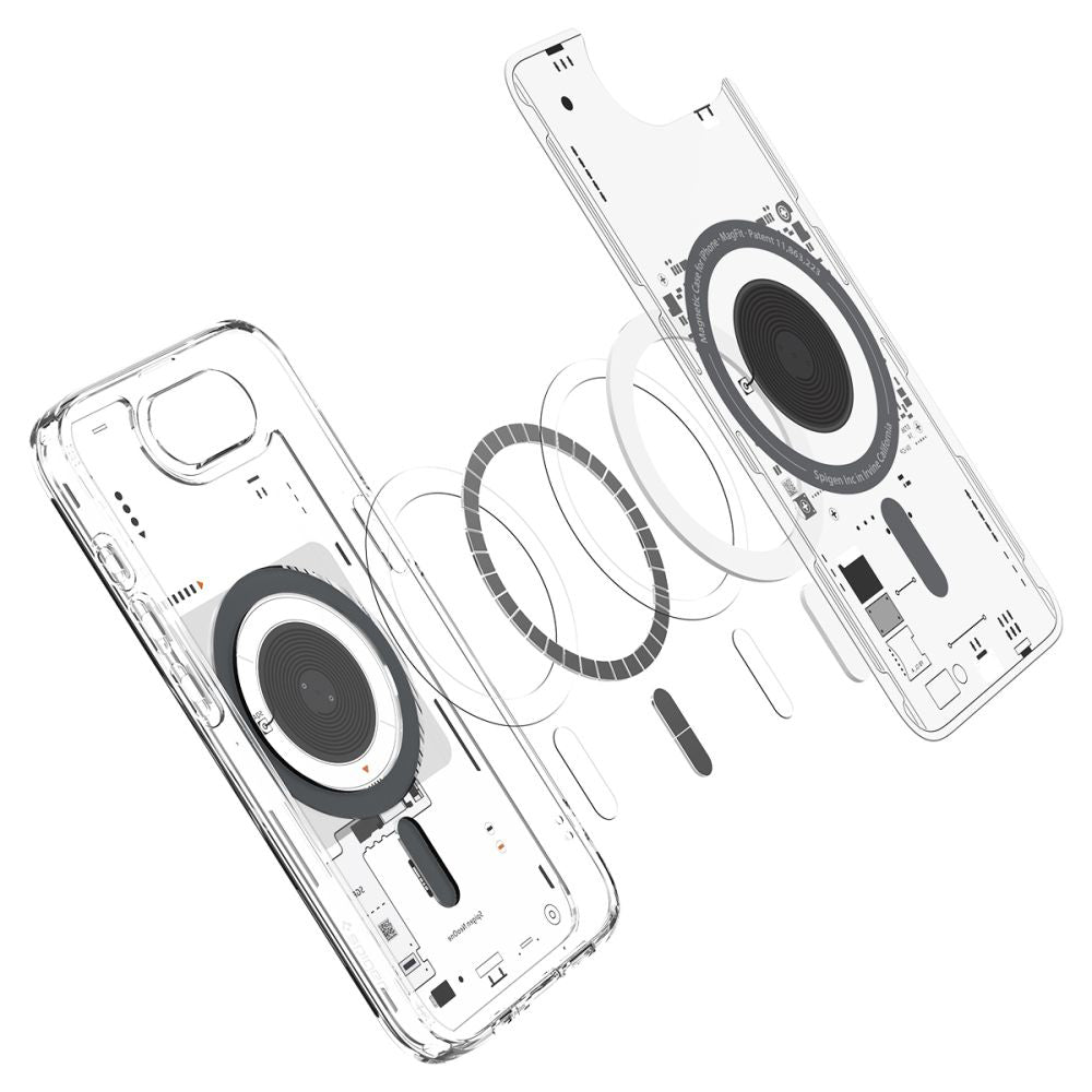 Custodia MagSafe per Apple iPhone 17e / 16e, Spigen, Ultra Hybrid Neo One, Trasparente