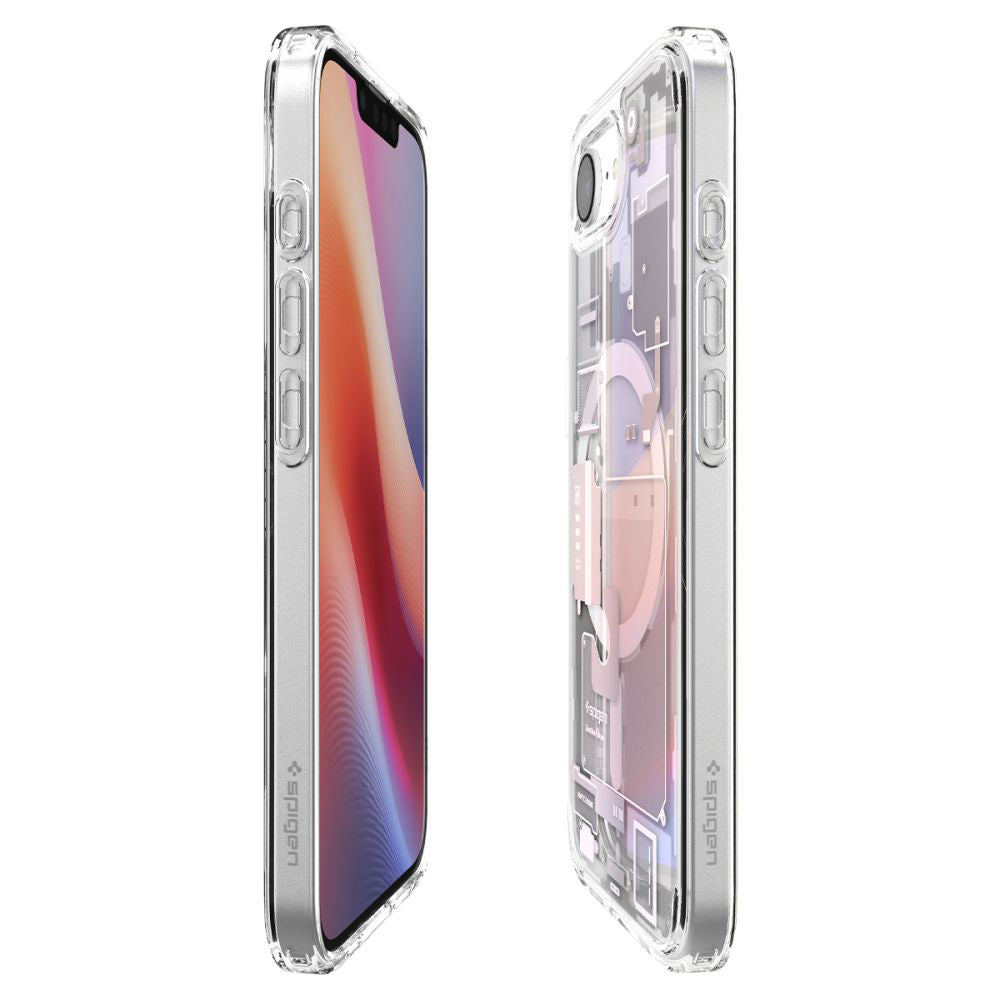 Custodia MagSafe per Apple iPhone 17e / 16e, Spigen, Ultra Hybrid Zero One, Bianca