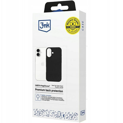 Custodia MagSafe per Apple iPhone 17, 3MK, Hardy, Nera