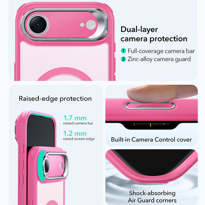 Custodia MagSafe per Apple iPhone 17 Air, ESR, Classic Hybrid Kickstand, Rosa Satinato