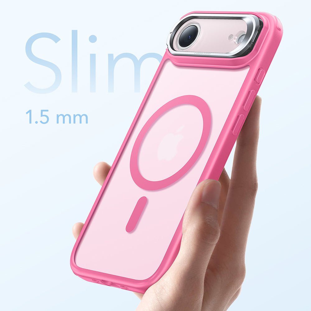 Custodia MagSafe per Apple iPhone 17 Air, ESR, Classic Hybrid Kickstand, Rosa Satinato