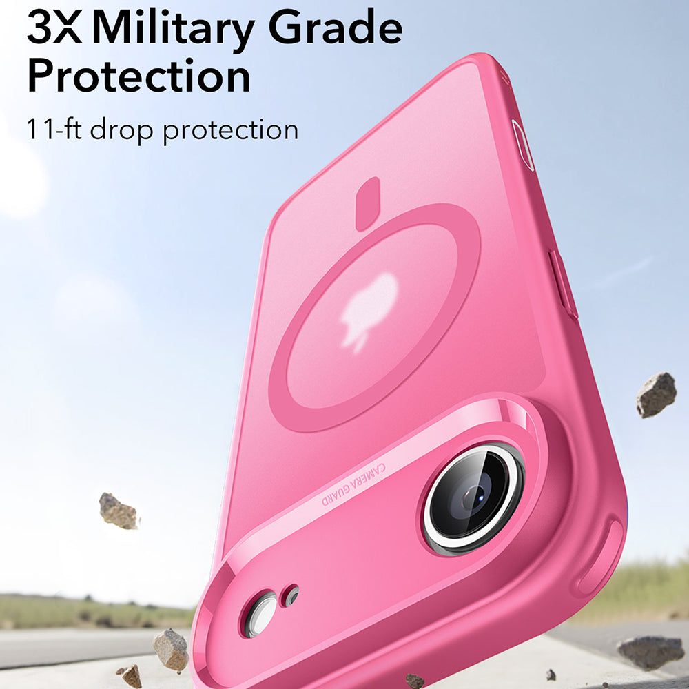 Custodia MagSafe per Apple iPhone 17 Air, ESR, Classic Hybrid, Rosa Satinato