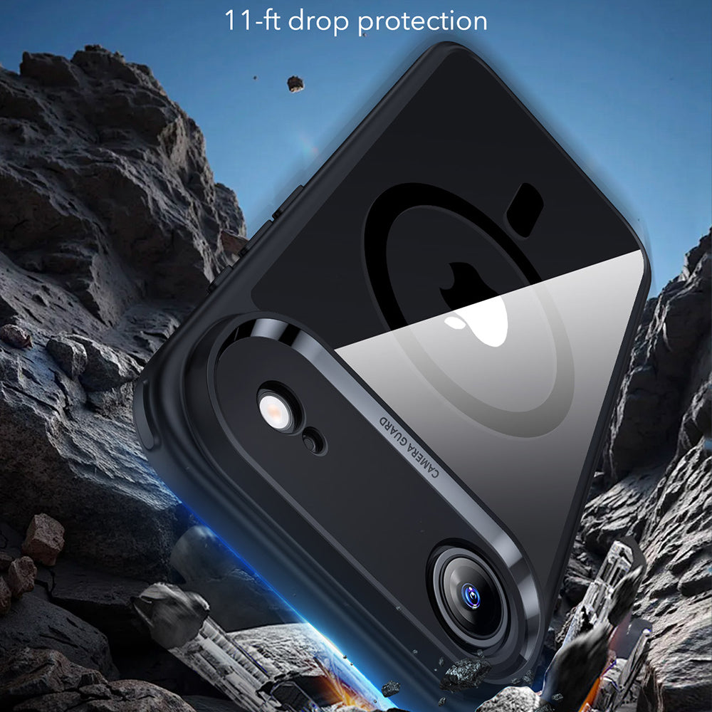 Custodia MagSafe per Apple iPhone 17 Air, ESR, Classic Hybrid, Nera Trasparente