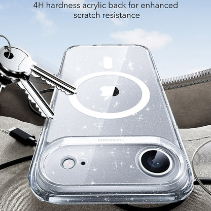 Custodia MagSafe per Apple iPhone 17 Air, ESR, Classic Hybrid Shimmer, Trasparente