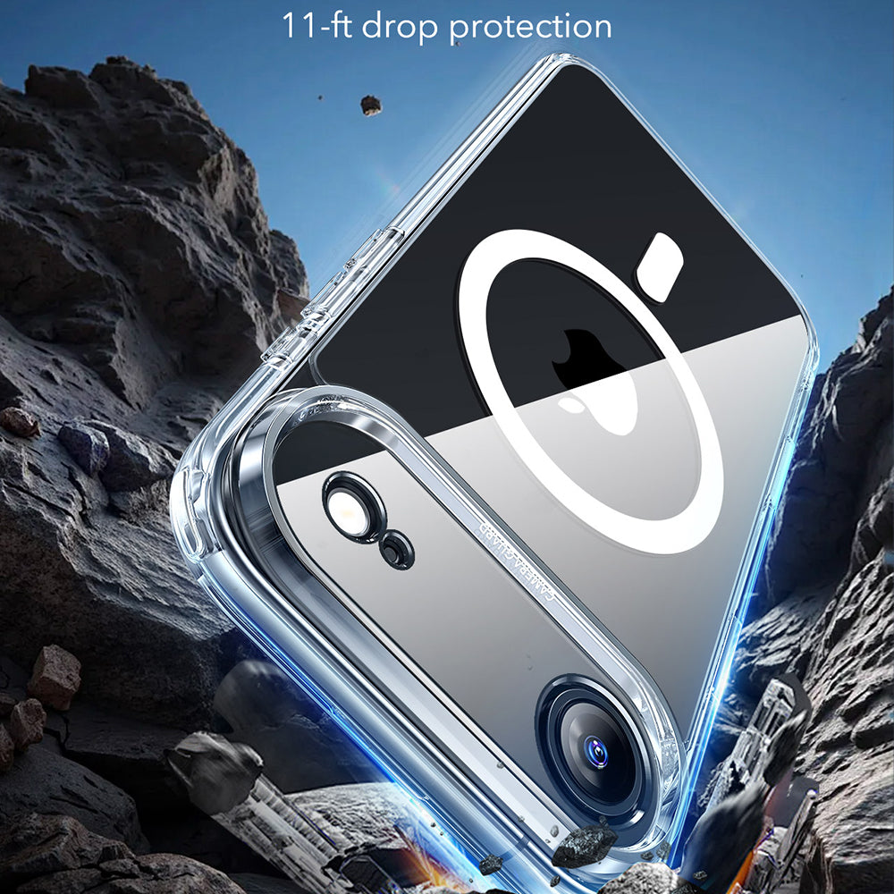 Custodia MagSafe per Apple iPhone 17 Air, ESR, Classic Hybrid, Trasparente