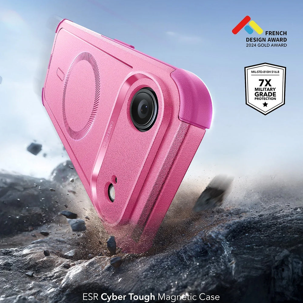 Custodia MagSafe per Apple iPhone 17 Air, ESR, Cyber, Rosa
