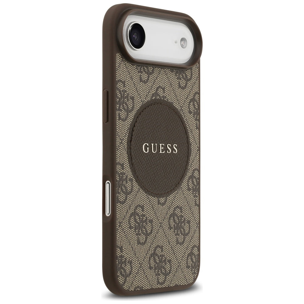 Custodia MagSafe per Apple iPhone 17 Air, Guess, 4G Circle Classic Logo, Marrone