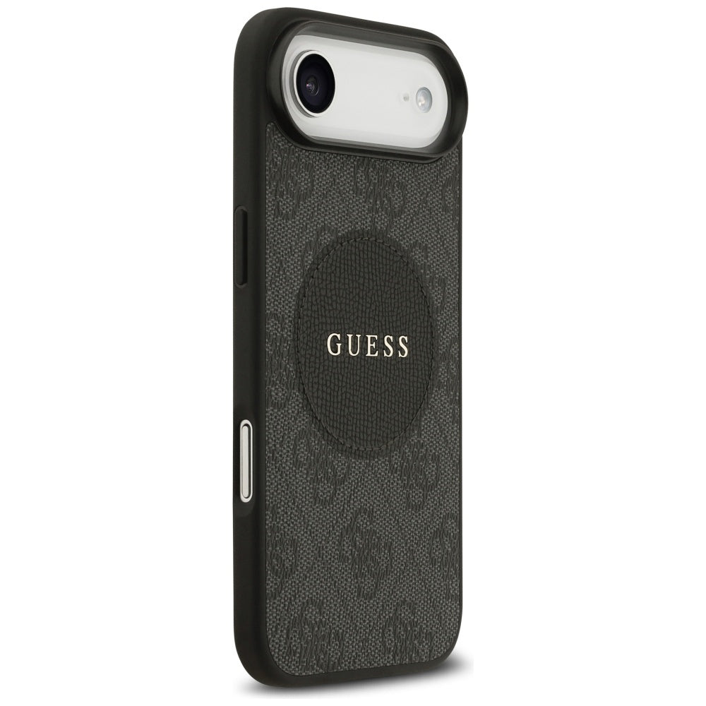 Custodia MagSafe per Apple iPhone 17 Air, Guess, 4G Circle Classic Logo, Nera