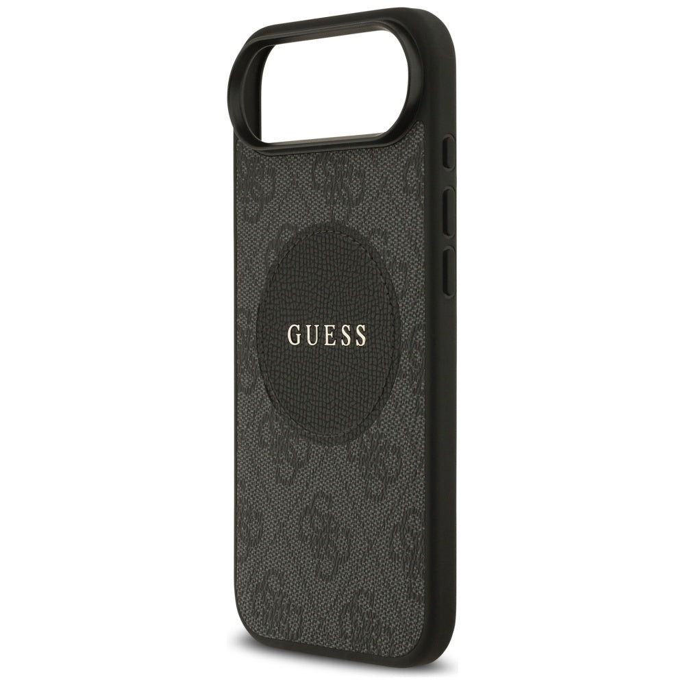 Custodia MagSafe per Apple iPhone 17 Air, Guess, 4G Circle Classic Logo, Nera
