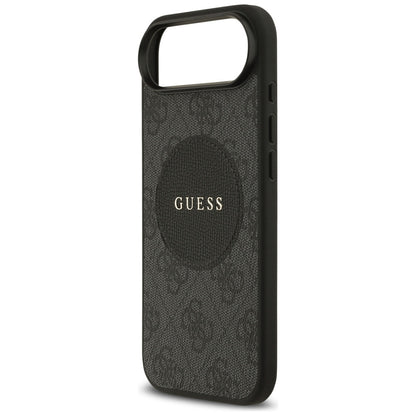 Custodia MagSafe per Apple iPhone 17 Air, Guess, 4G Circle Classic Logo, Nera