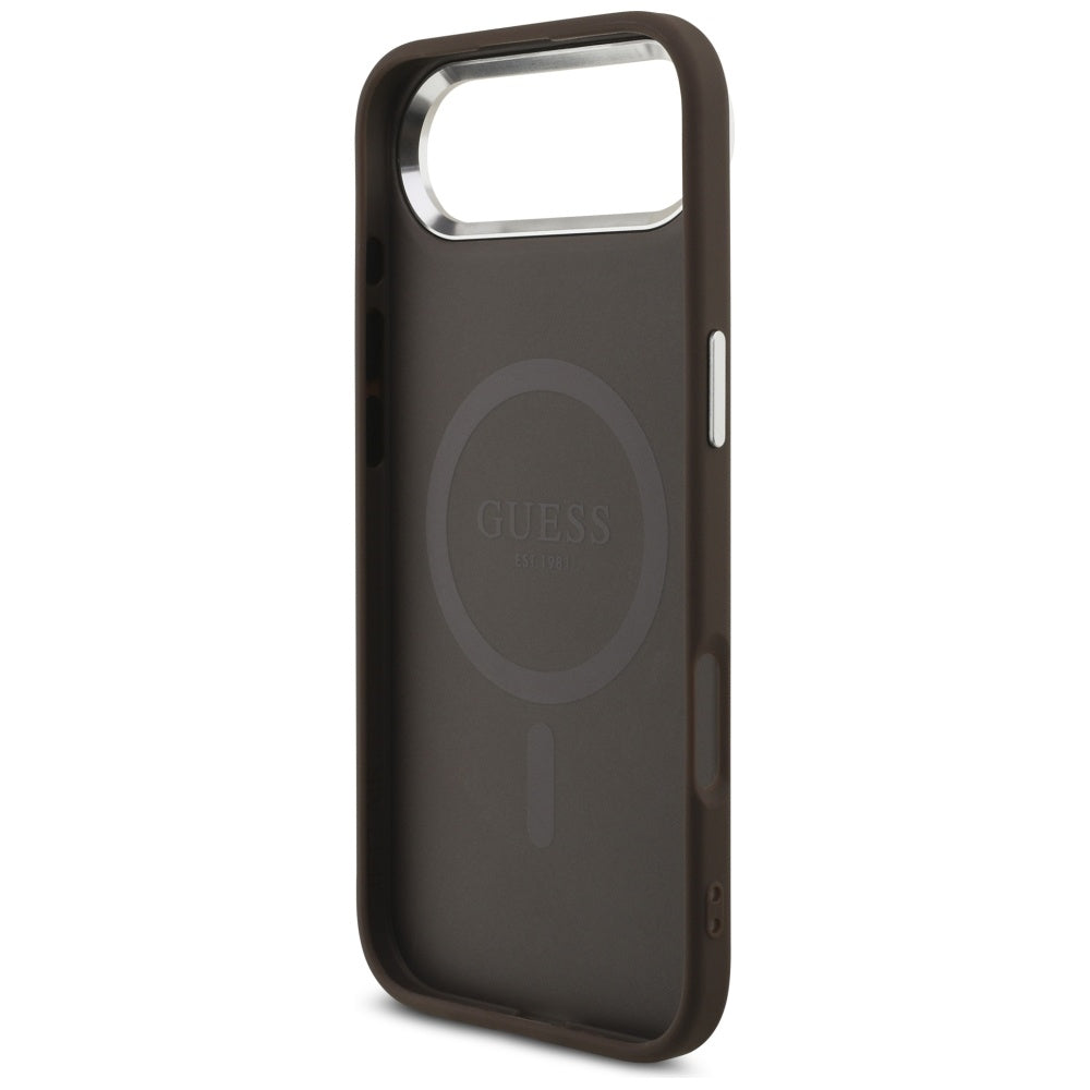 Custodia MagSafe per Apple iPhone 17 Air, Guess, 4G Classic Logo, Marrone