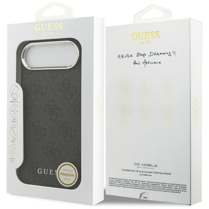 Custodia MagSafe per Apple iPhone 17 Air, Guess, 4G Classic Logo, Nera