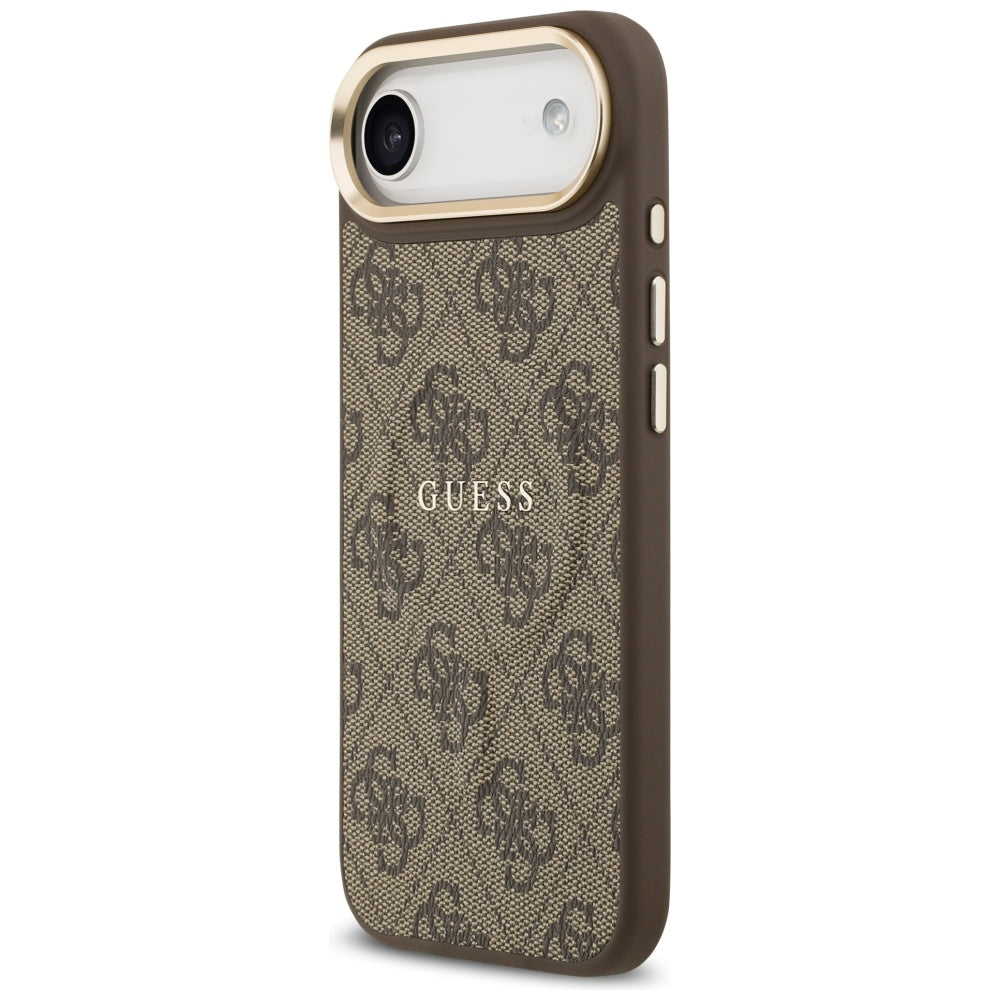 Custodia MagSafe per Apple iPhone 17 Air, Guess, 4G Classic, Marrone