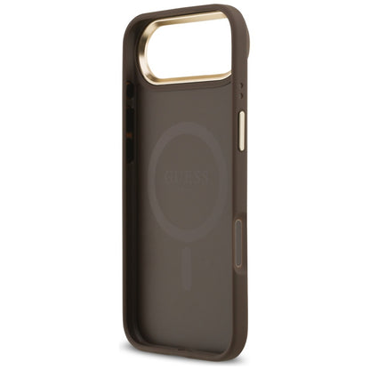 Custodia MagSafe per Apple iPhone 17 Air, Guess, 4G Classic, Marrone