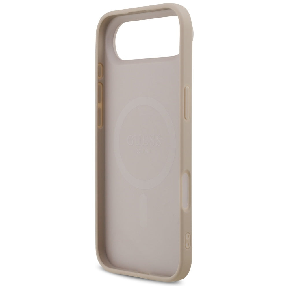 Custodia MagSafe per Apple iPhone 17 Air, Guess, 4G Printed Stripes, Rosa