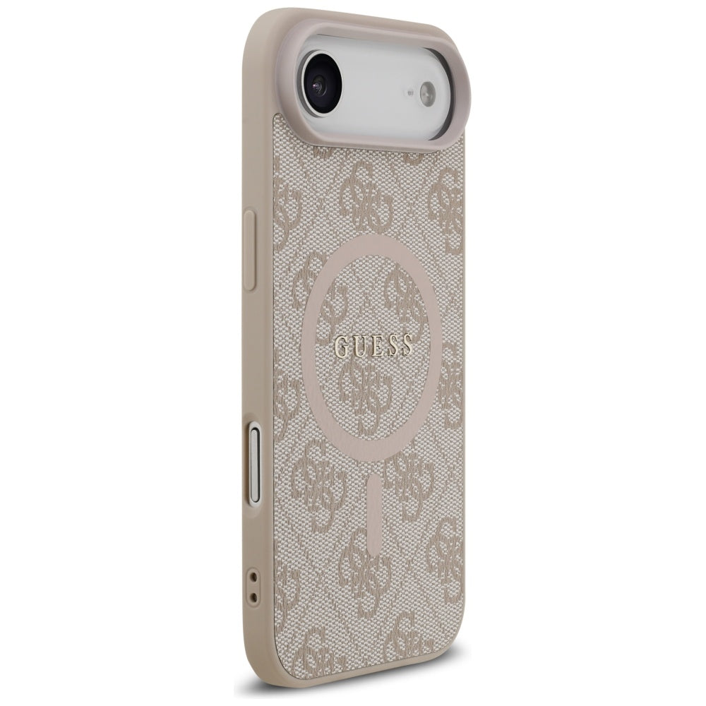 Custodia MagSafe per Apple iPhone 17 Air, Guess, 4G Ring Classic Logo, Rosa