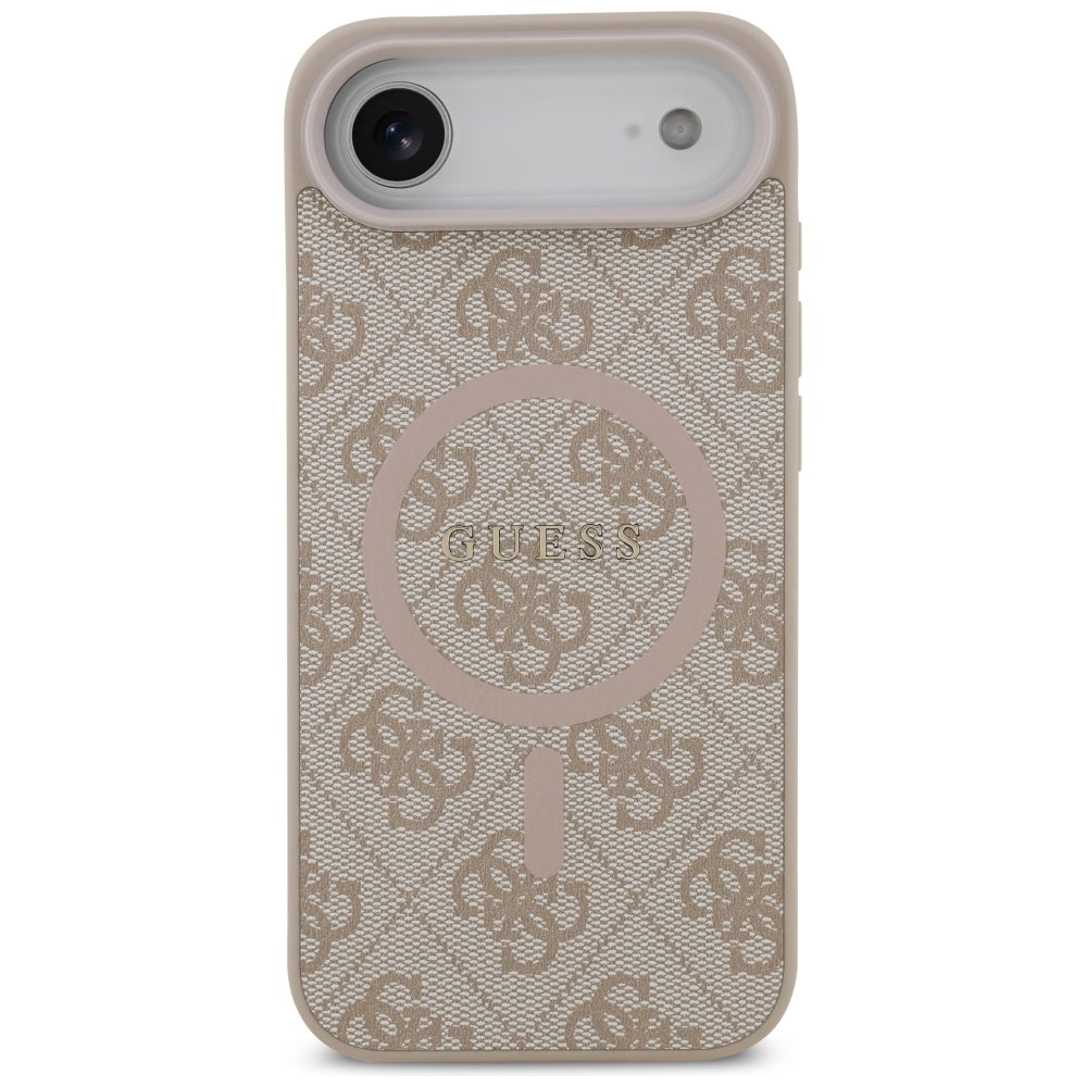 Custodia MagSafe per Apple iPhone 17 Air, Guess, 4G Ring Classic Logo, Rosa
