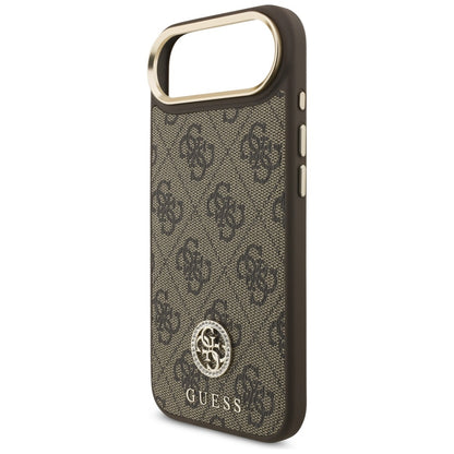 Custodia MagSafe per Apple iPhone 17 Air, Guess, 4G Strass Logo, Marrone