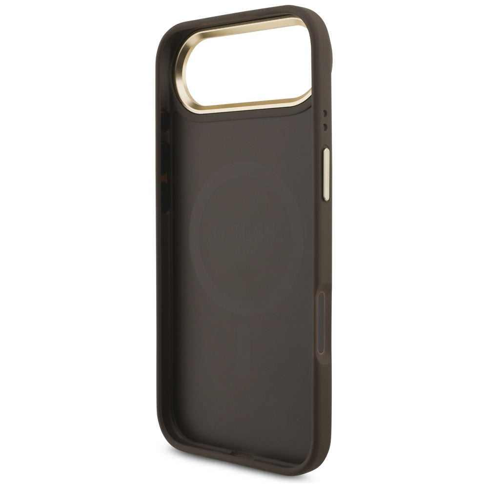 Custodia MagSafe per Apple iPhone 17 Air, Guess, 4G Strass Logo, Marrone