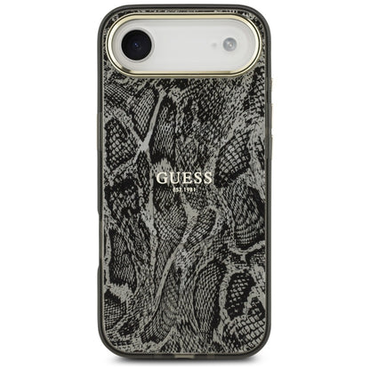 Custodia MagSafe per Apple iPhone 17 Air, Guess, Motivo Python, Nera