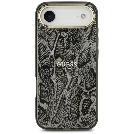 Custodia MagSafe per Apple iPhone 17 Air, Guess, Motivo Python, Nera