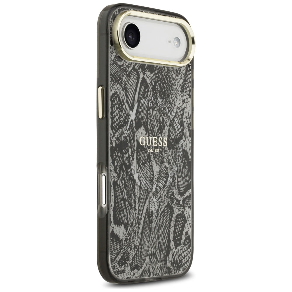Custodia MagSafe per Apple iPhone 17 Air, Guess, Motivo Python, Nera